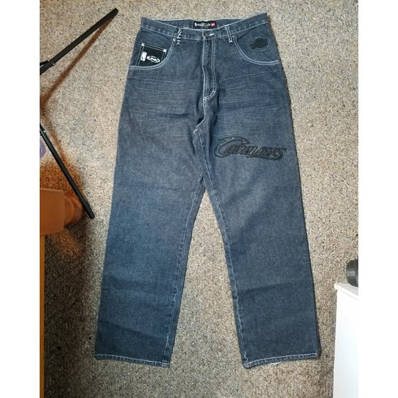 NBA Cleveland Cavaliers Unk Denim Jeans Size 34 - Picture 1 of 10